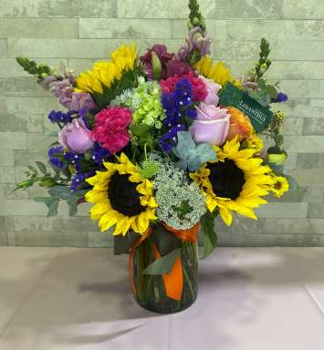 Florero girasol